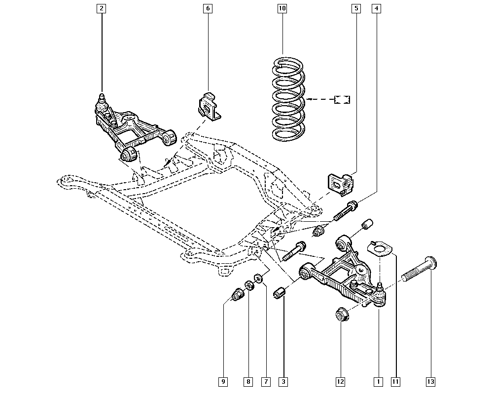 RENAULT 8200737132* - Brat, suspensie roata allinparts.ro