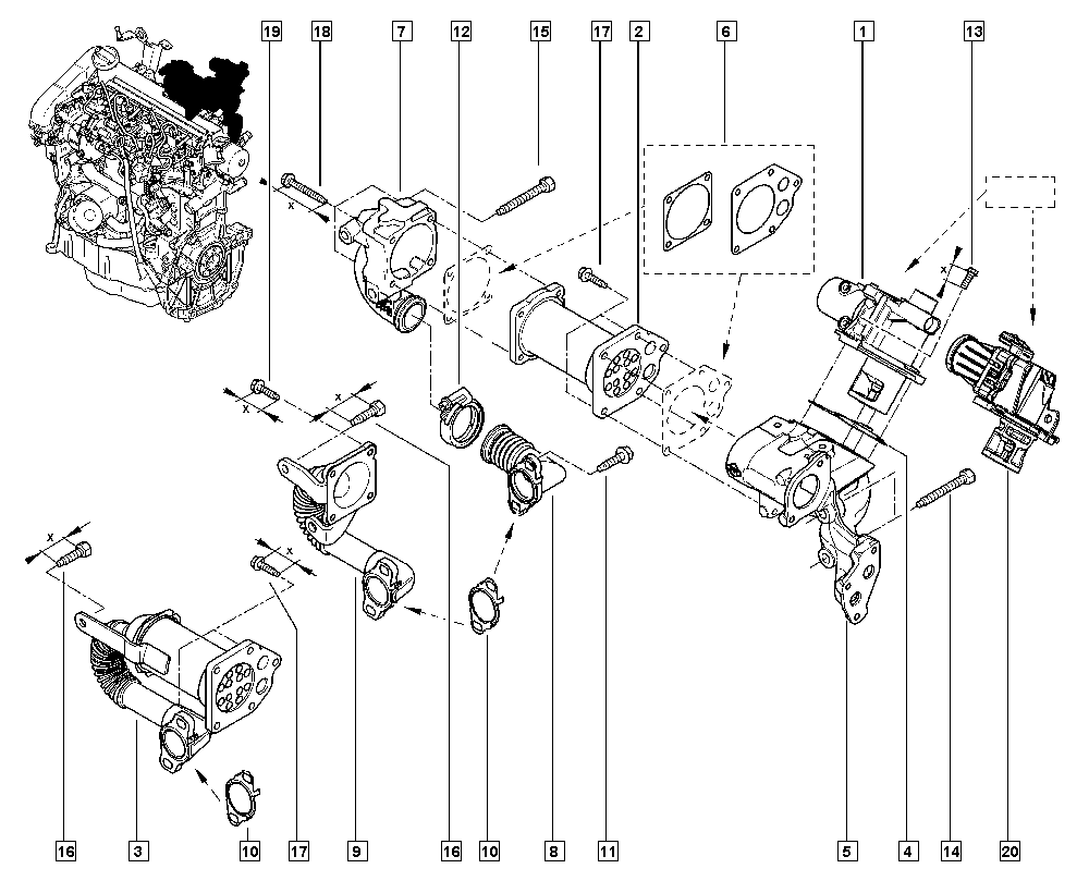 RENAULT 147102974R - Supapa EGR allinparts.ro