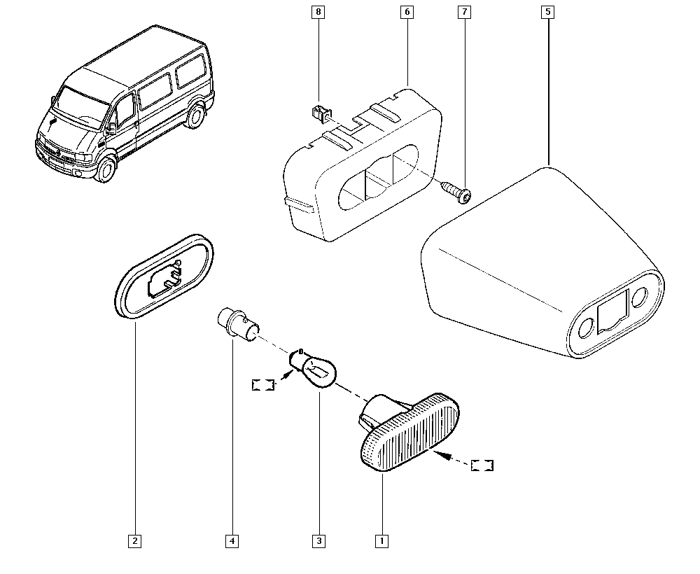 RENAULT 7700822136 - Semnalizator allinparts.ro