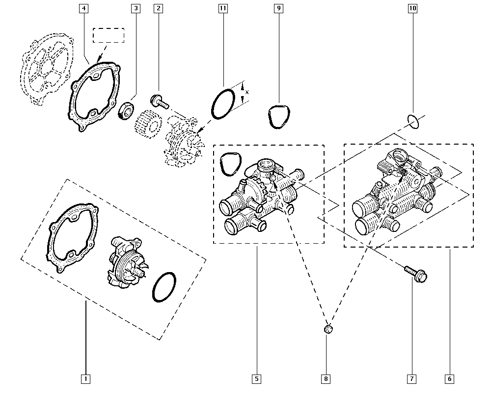 NISSAN 77014-74190 - Pompa apa allinparts.ro