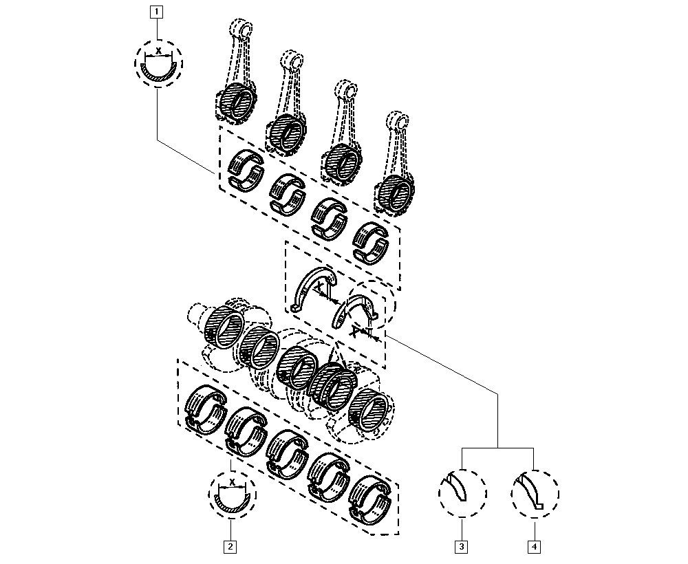 RENAULT 77 01 478 679 - RENAULT 77 01 478 679 - Set lagar biela allinparts.ro