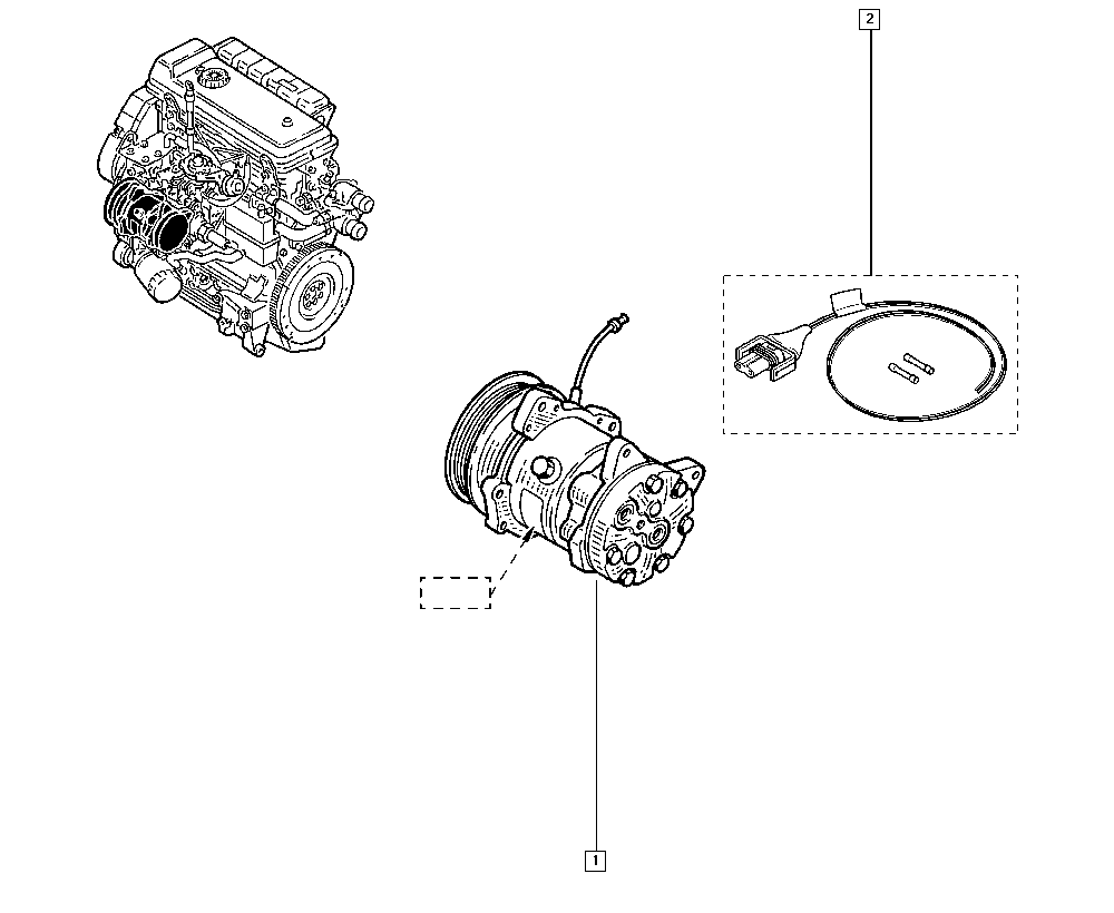 PSA 8201250900 - Compresor, climatizare allinparts.ro