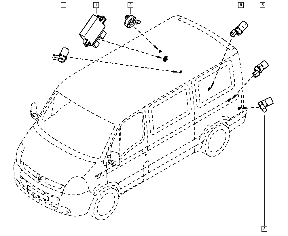RENAULT TRUCKS 77 01 062 074 - Sensor, ajutor parcare allinparts.ro