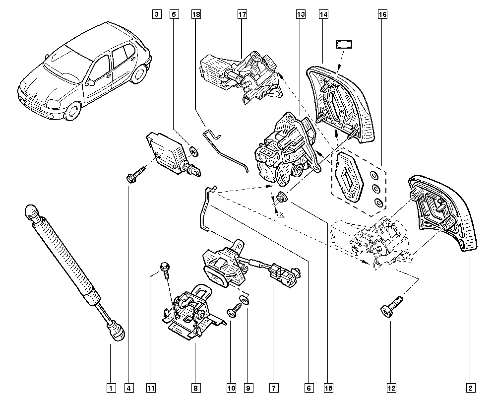 RENAULT 7700842256 - Amortizor portbagaj allinparts.ro
