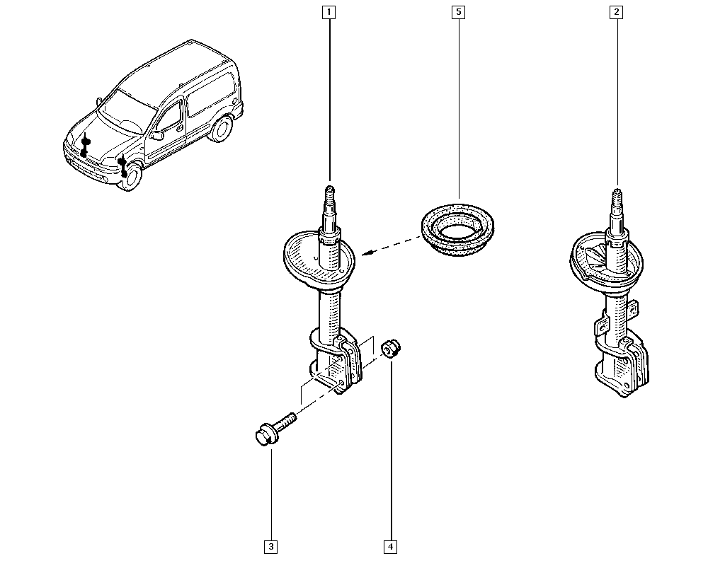 RENAULT 82 00 675 686 - Amortizor allinparts.ro