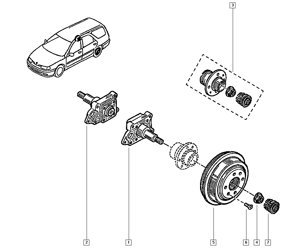RENAULT 77 01 205 477 - Set rulment roata allinparts.ro