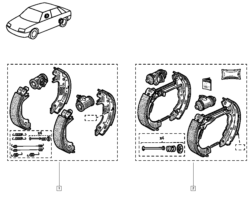 RENAULT TRUCKS 7701205313 - Set saboti frana allinparts.ro