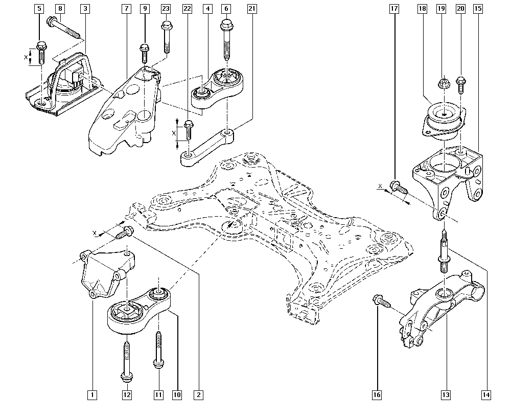 RENAULT 82 00 378 211 - RENAULT 82 00 378 211 - Suport motor allinparts.ro