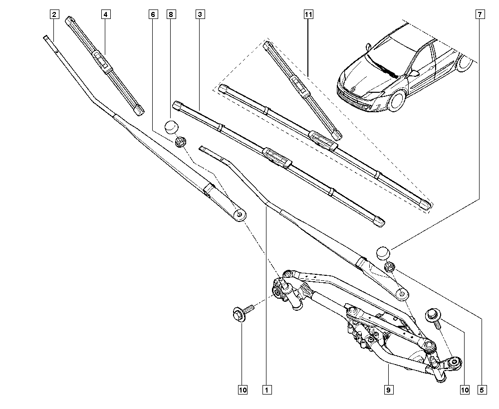 RENAULT TRUCKS 7711424718 - Lamela stergator allinparts.ro