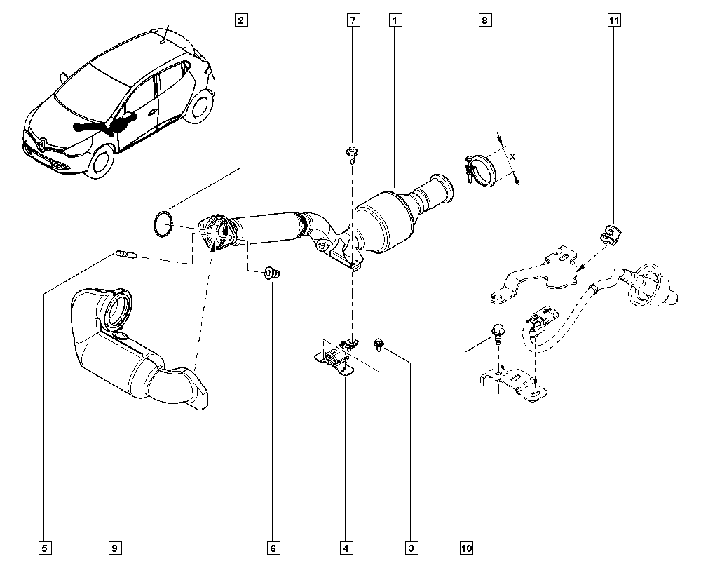 NISSAN 208A21KB0A - Catalizator allinparts.ro