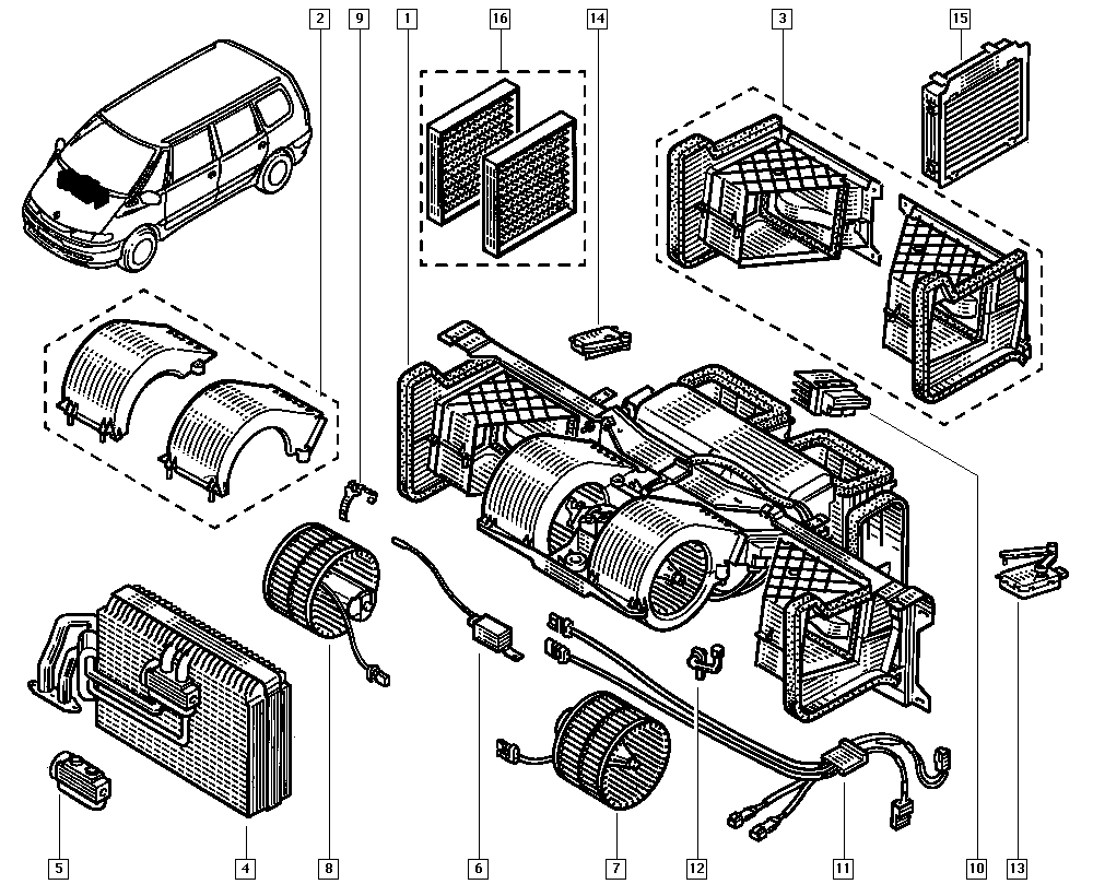 RENAULT 60 25 372 486 - Filtru, aer habitaclu allinparts.ro