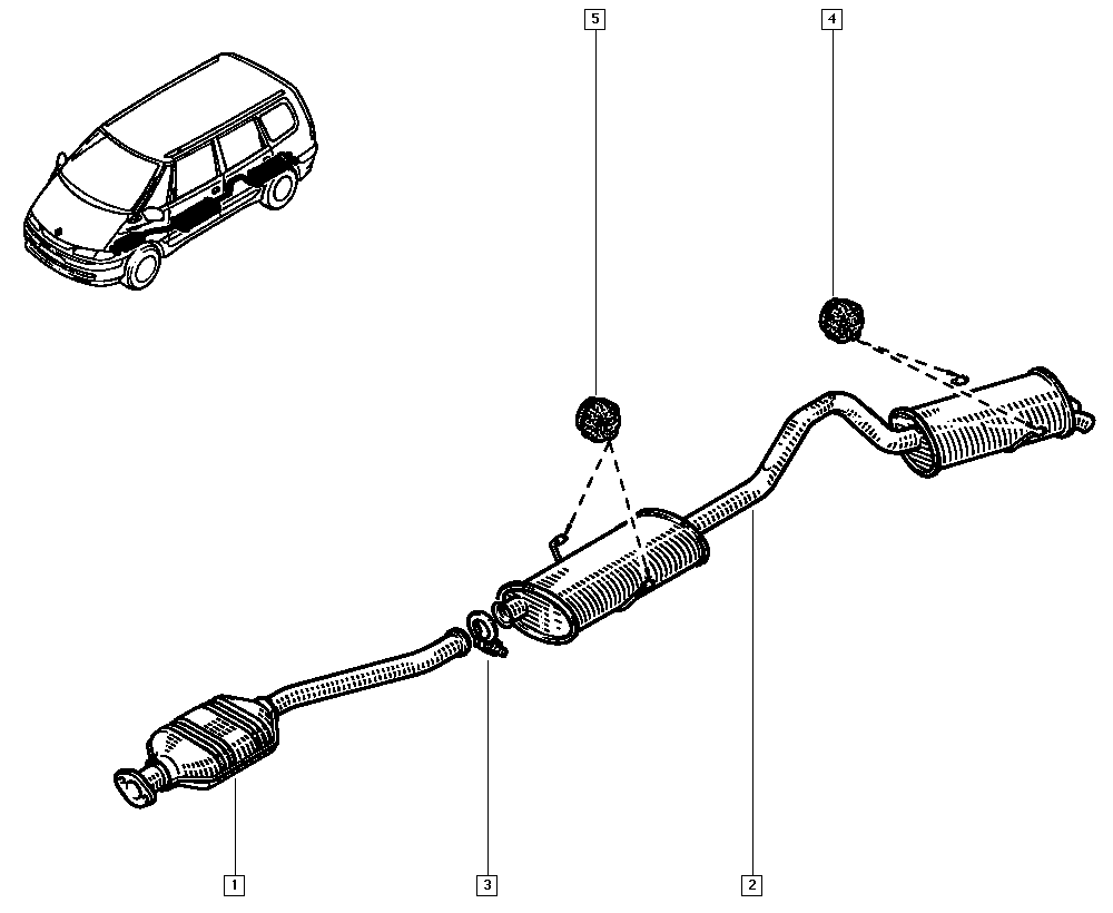 RENAULT 60 25 310 948 - Bucsa, bara stabilizare allinparts.ro