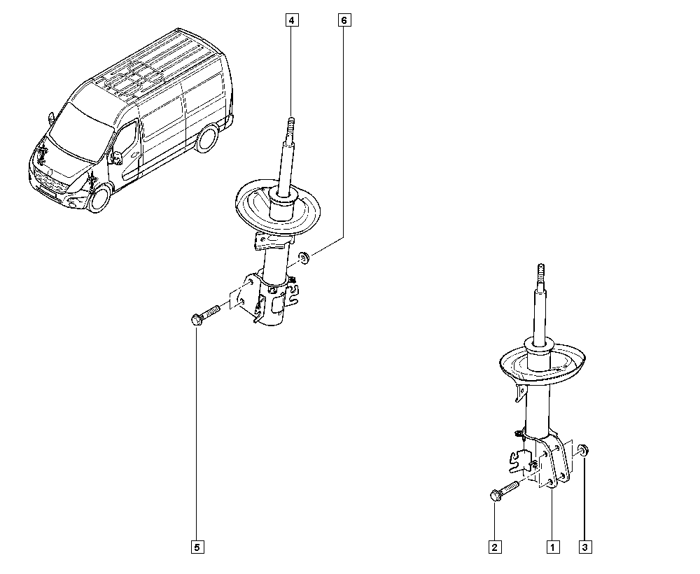 PSA 543029774R - Amortizor allinparts.ro