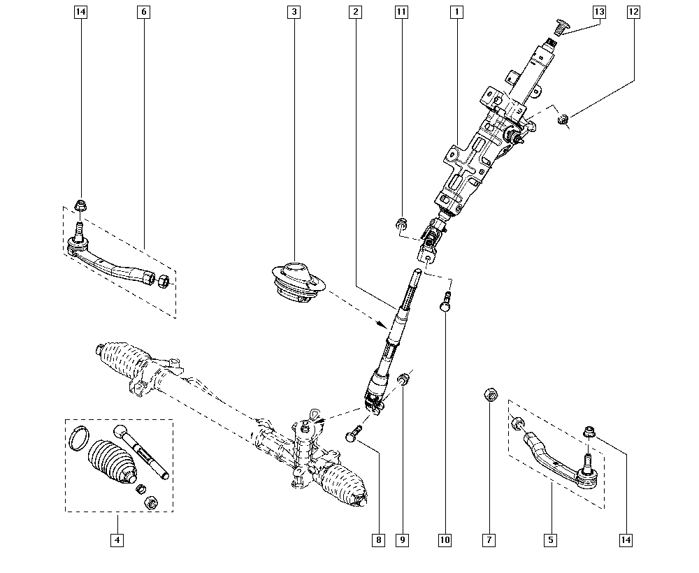 NISSAN 485212373R - Articulatie axiala, cap de bara allinparts.ro