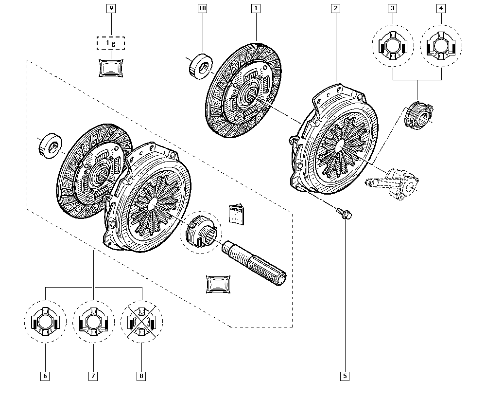 RENAULT 30 20 527 27R - Set ambreiaj allinparts.ro