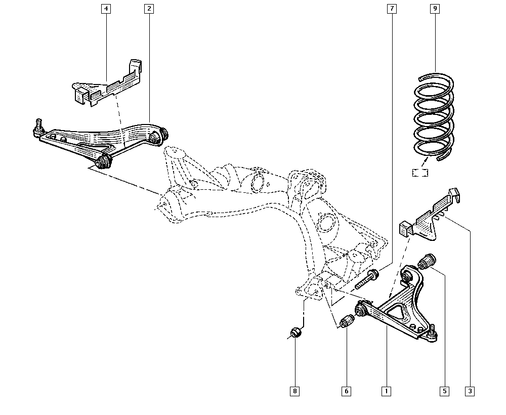 RENAULT 82 00 737 125 - Brat, suspensie roata allinparts.ro