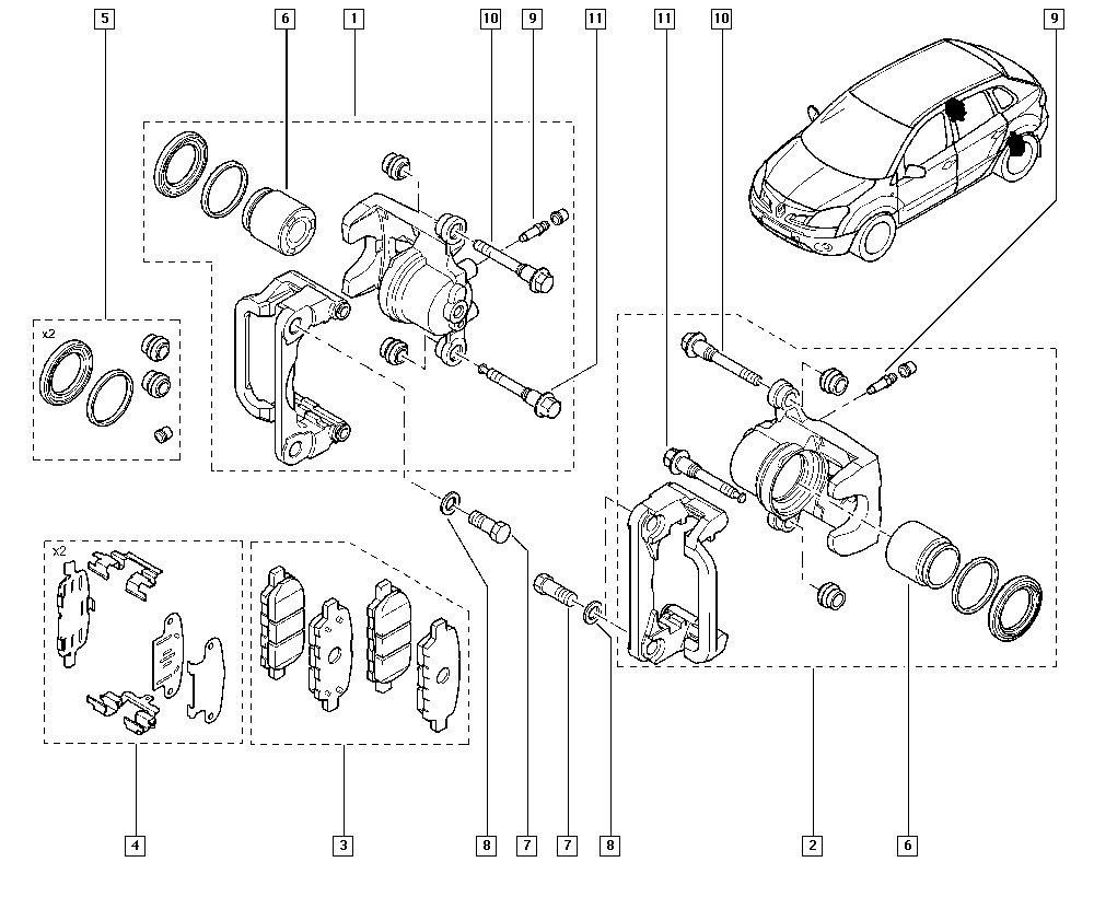 RENAULT TRUCKS 410601408R - Set placute frana,frana disc allinparts.ro