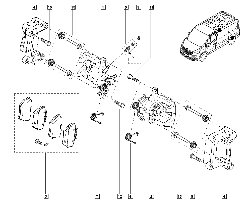 RENAULT 7701056165 - Etrier frana allinparts.ro