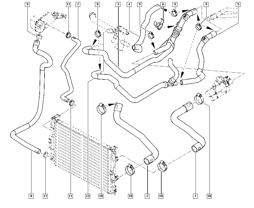 DACIA 8200335740 - Furtun frana allinparts.ro
