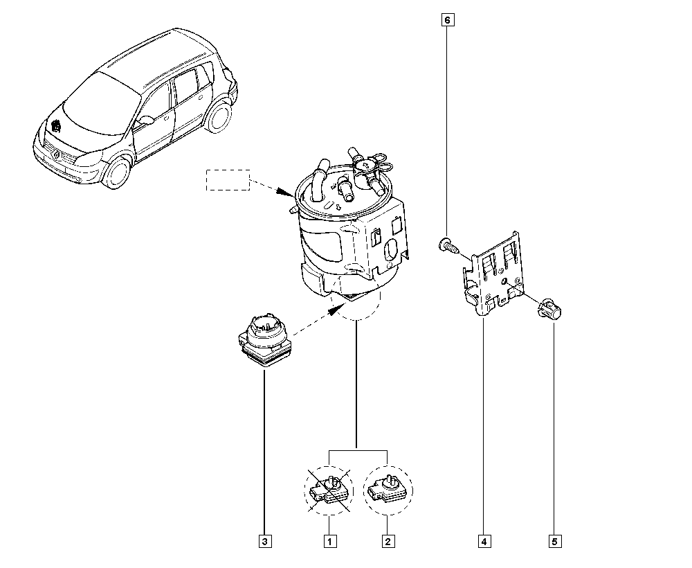 RENAULT 82 00 506 046 - Filtru combustibil allinparts.ro