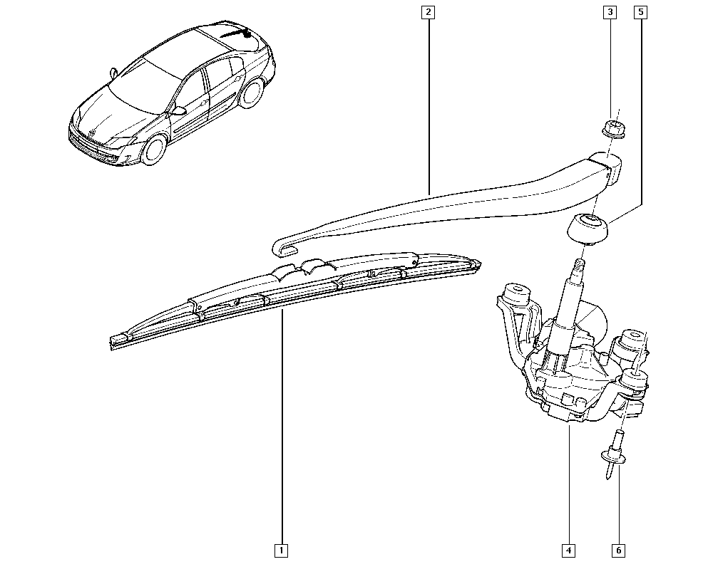 RENAULT 28 79 000 01R - Lamela stergator allinparts.ro
