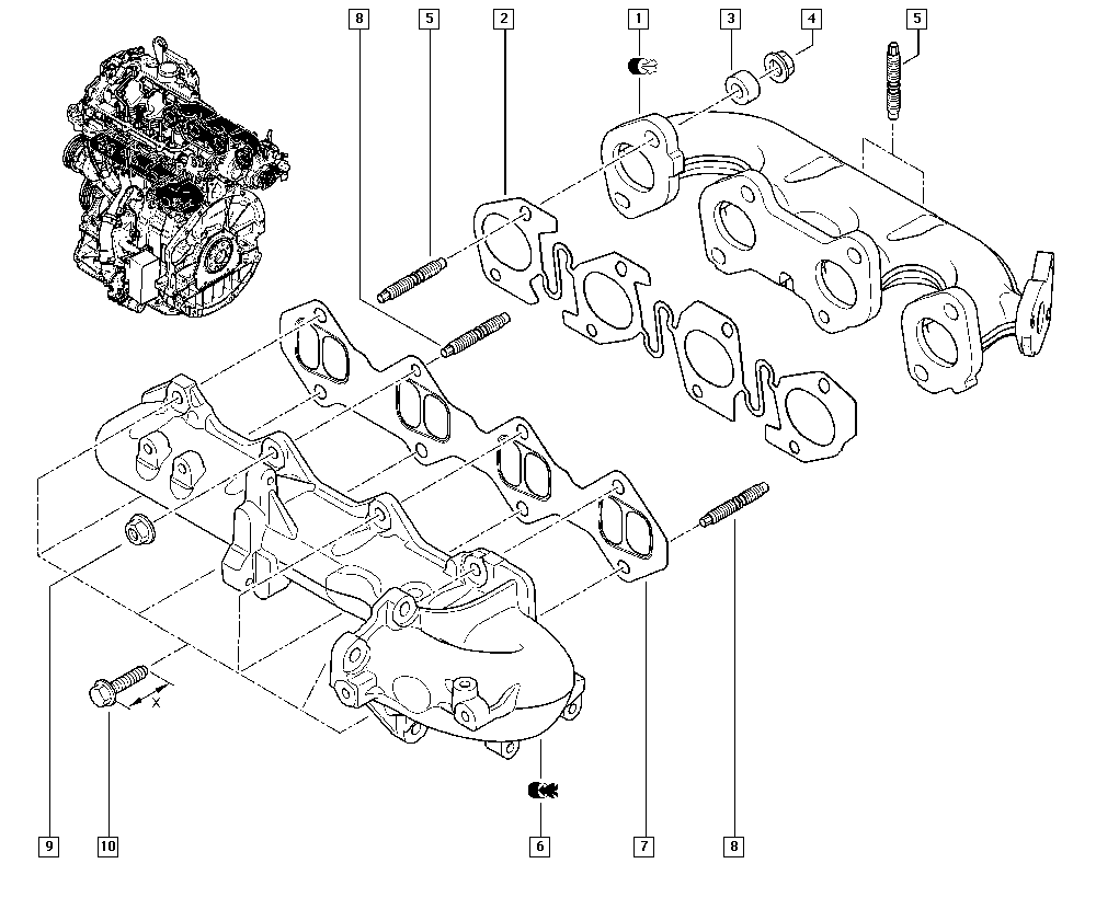 RENAULT 77 03 034 304 - RENAULT 77 03 034 304 - Piulita allinparts.ro