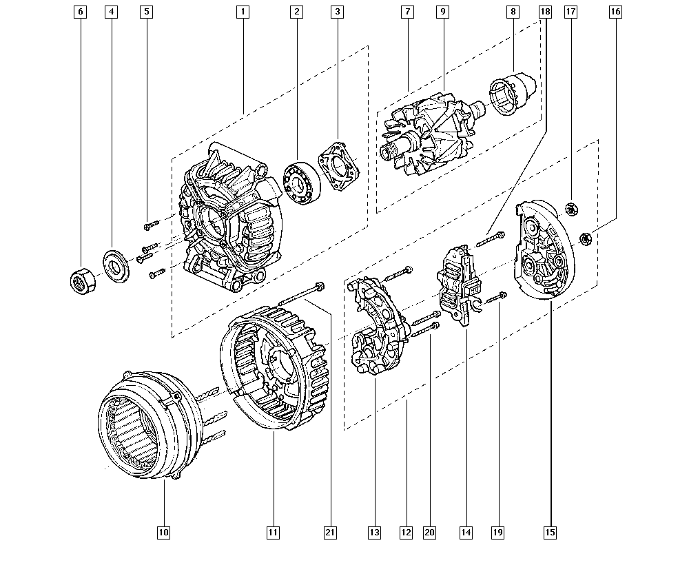 RENAULT 6001548082 - Generator / Alternator allinparts.ro