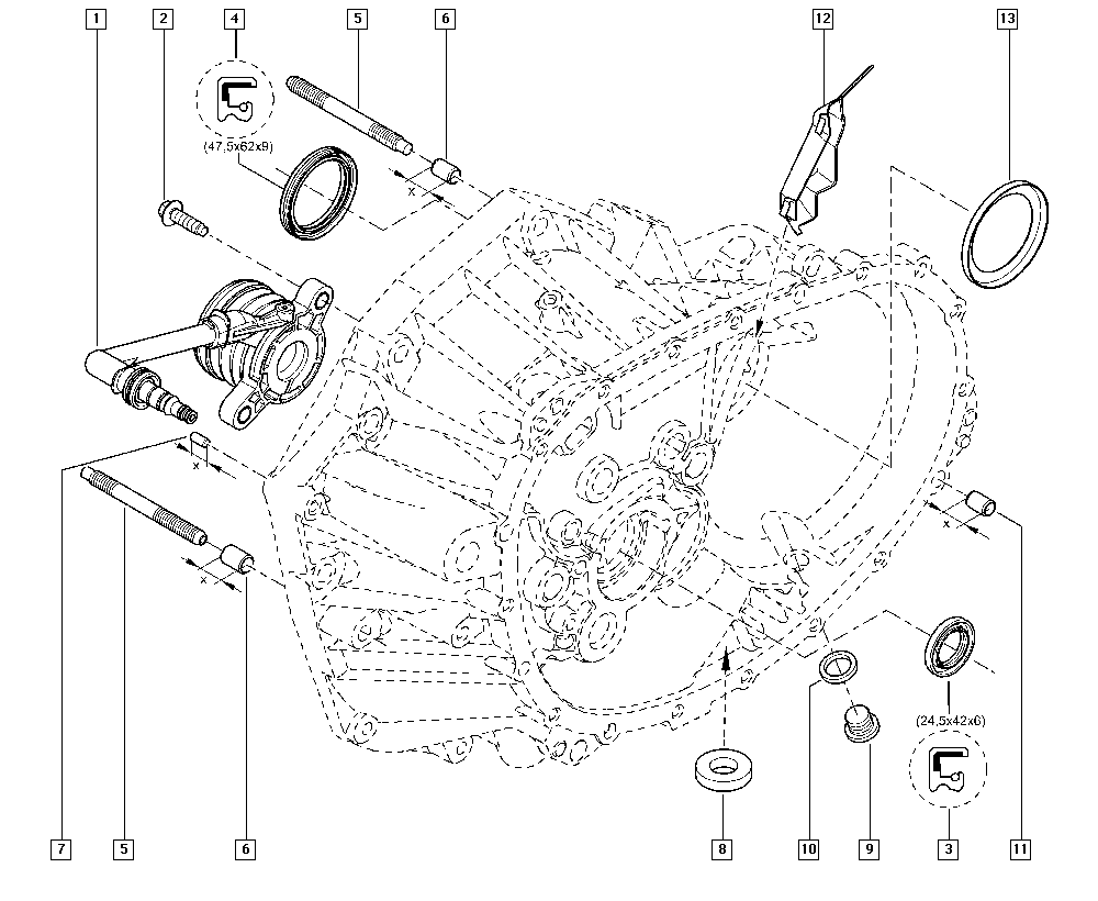 RENAULT 306205626R - RENAULT 306205626R - Rulment de presiune, ambreiaj allinparts.ro