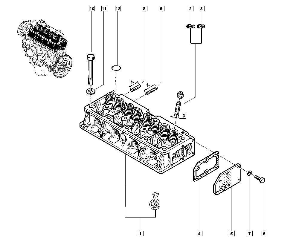 RENAULT 77 00 658 325 - Etansare, supape allinparts.ro