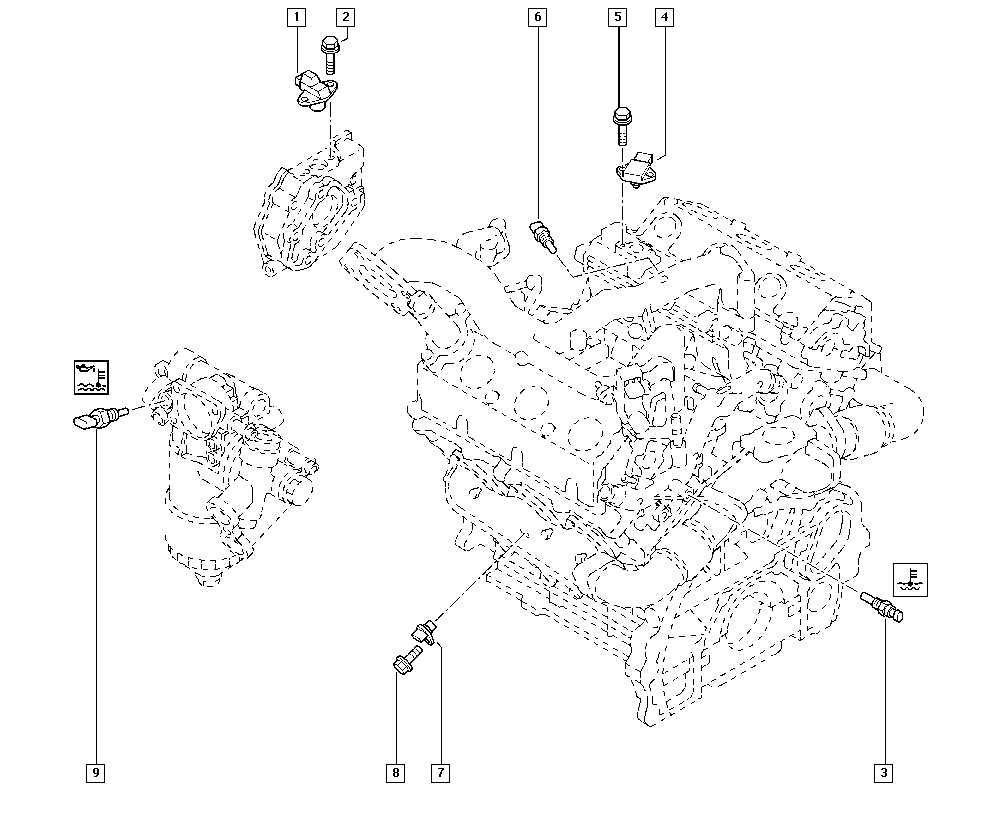 RENAULT 77 01 053 991 - Senzor,temperatura lichid de racire allinparts.ro