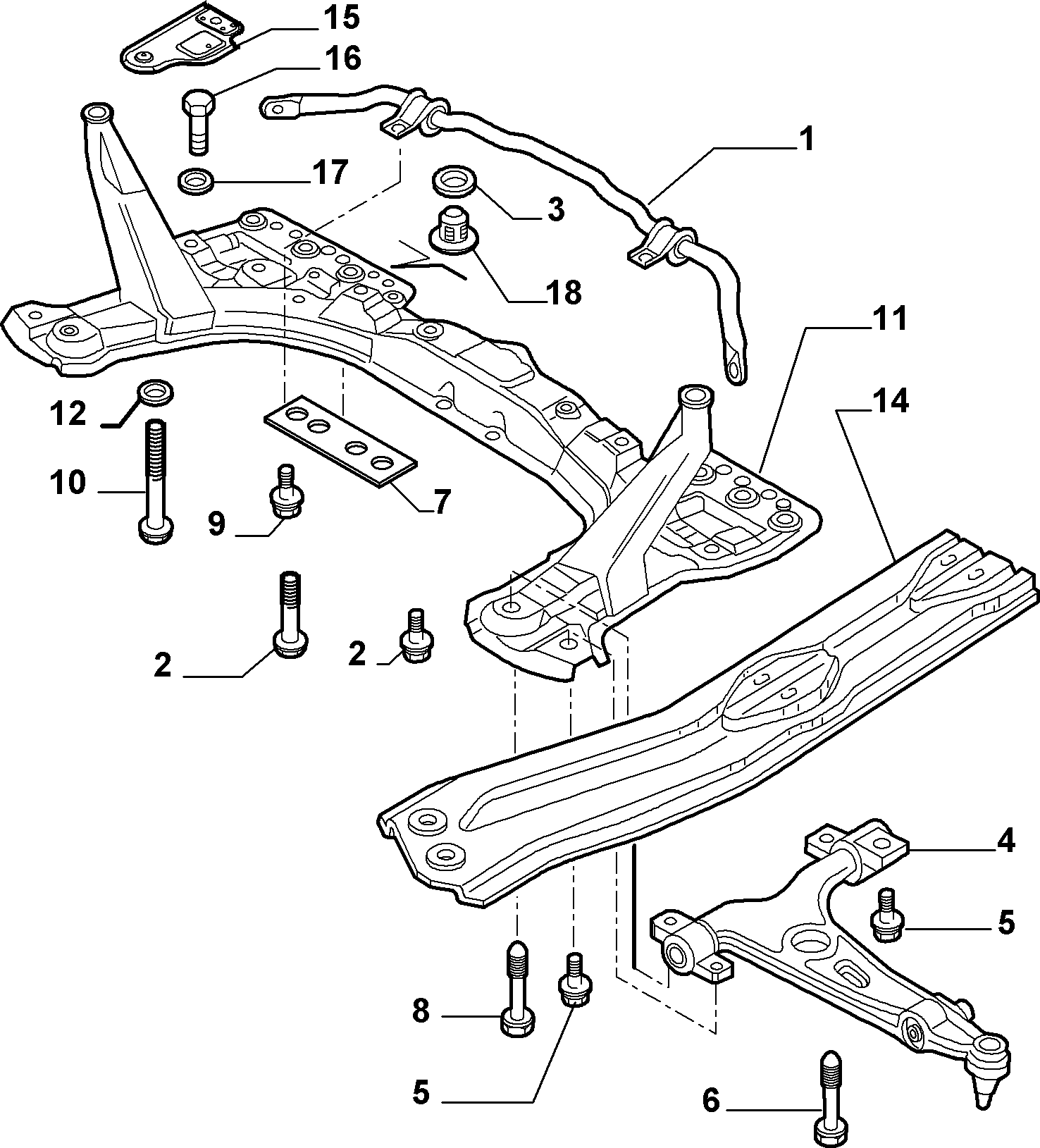 FCA 51754198* - Bucsa, bara stabilizare allinparts.ro