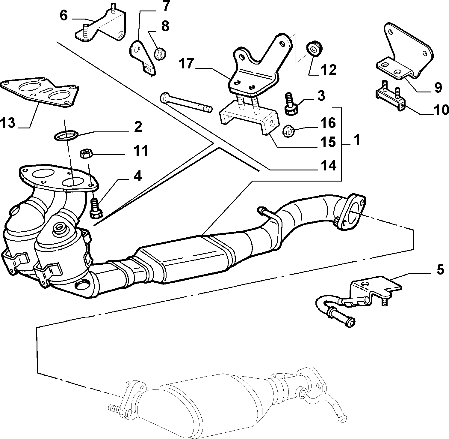 FCA 46809274 - Catalizator allinparts.ro