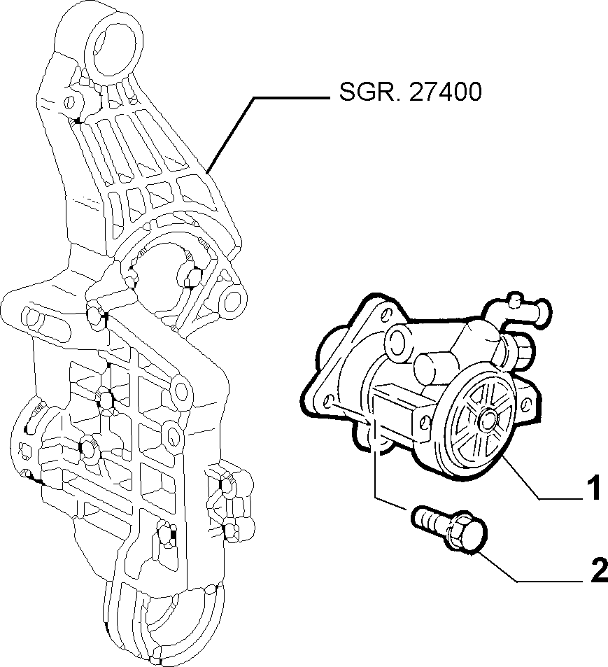 PSA 46737907 - Pompa hidraulica, sistem de directie allinparts.ro