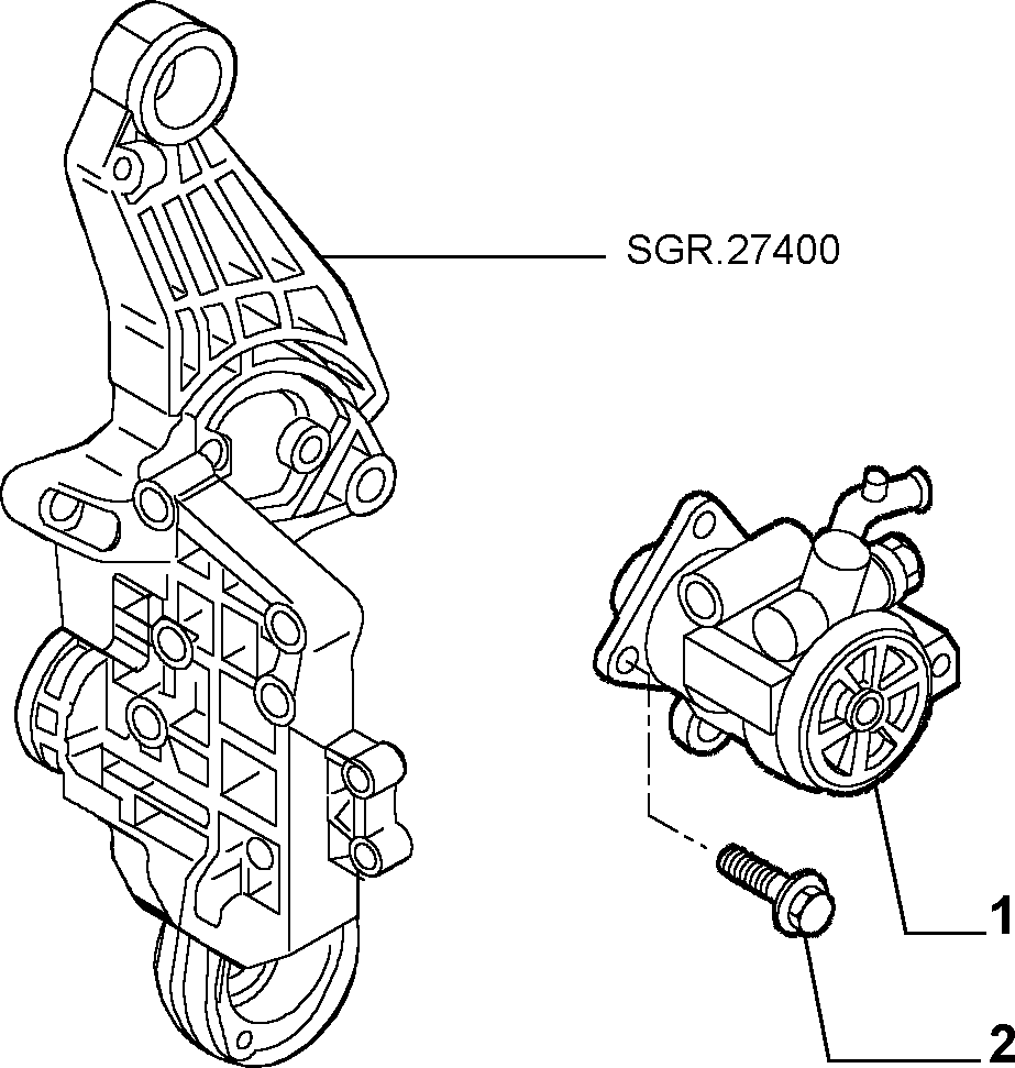 PSA 46763561 - Pompa hidraulica, sistem de directie allinparts.ro