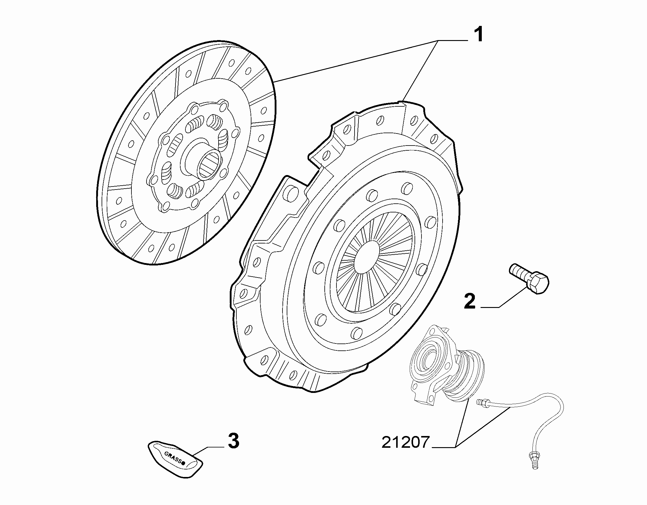 FCA 55226906 - Set ambreiaj allinparts.ro