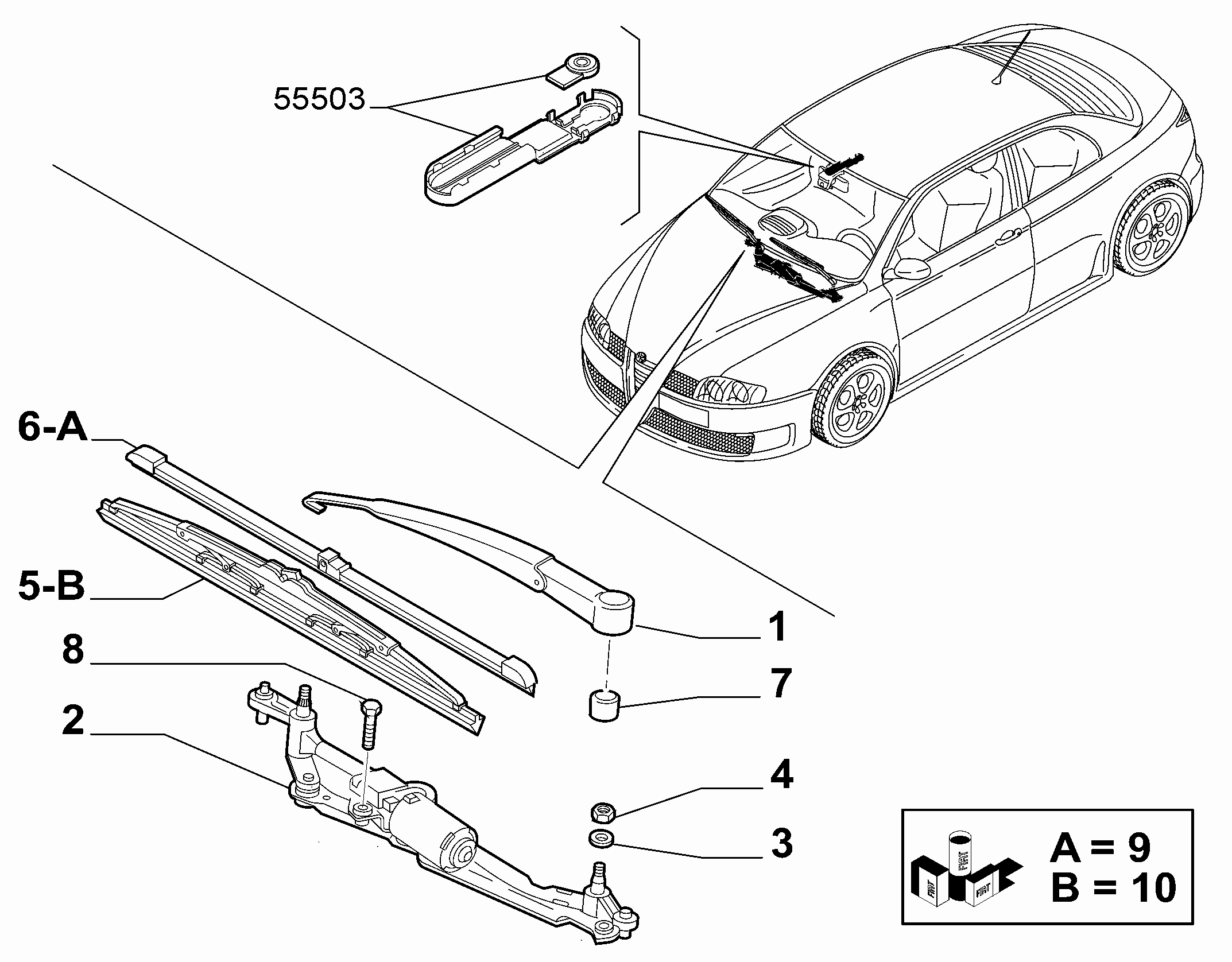 FCA 5901472 - Lamela stergator allinparts.ro