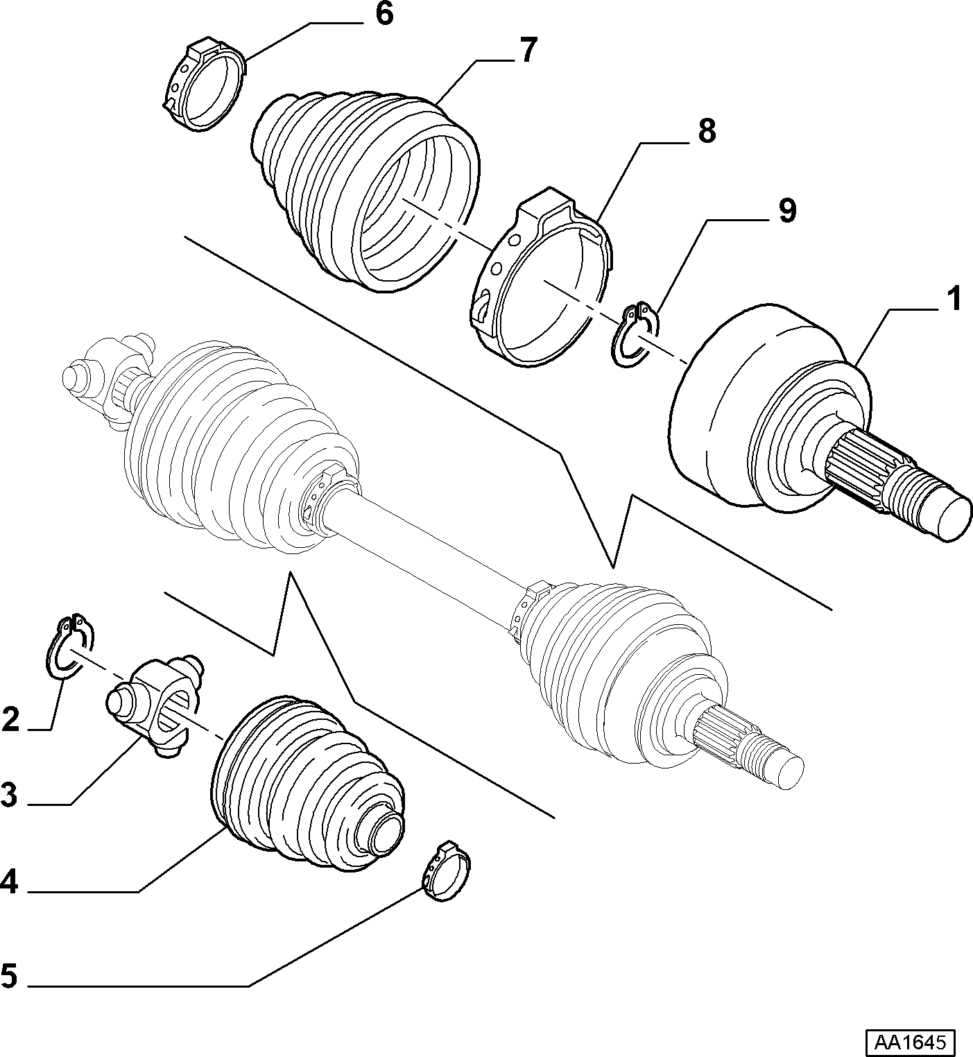 FCA 46308070 - Set articulatie, planetara allinparts.ro