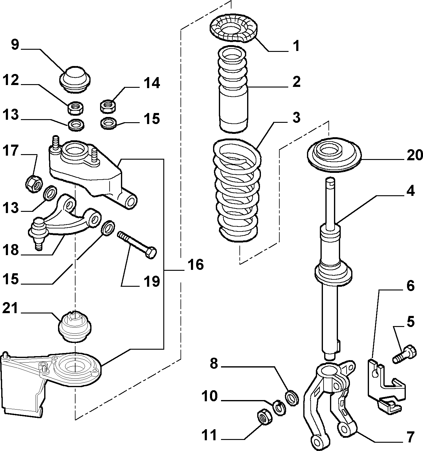 FCA 51776326* - Brat, suspensie roata allinparts.ro