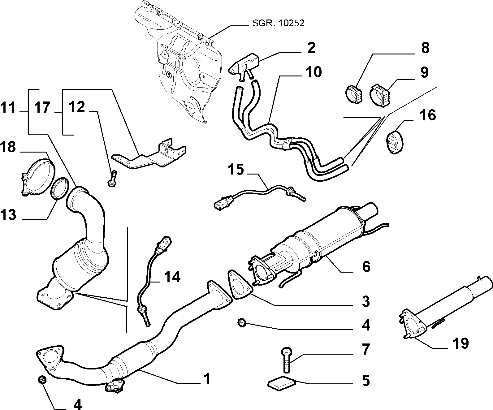 FCA 46.816.240 - Conector teava, sistem de esapament allinparts.ro