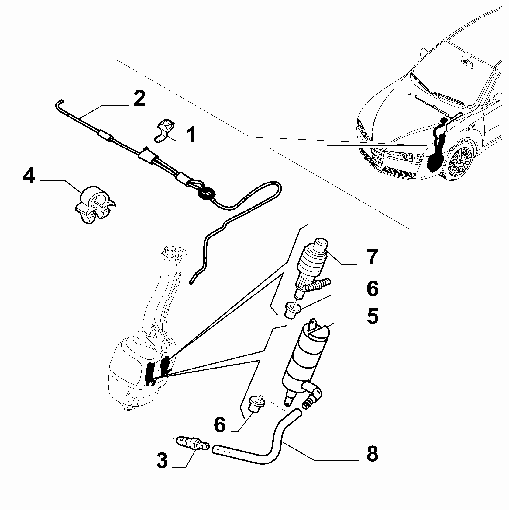 FCA 71740987 - Pompa de apa,spalare parbriz allinparts.ro
