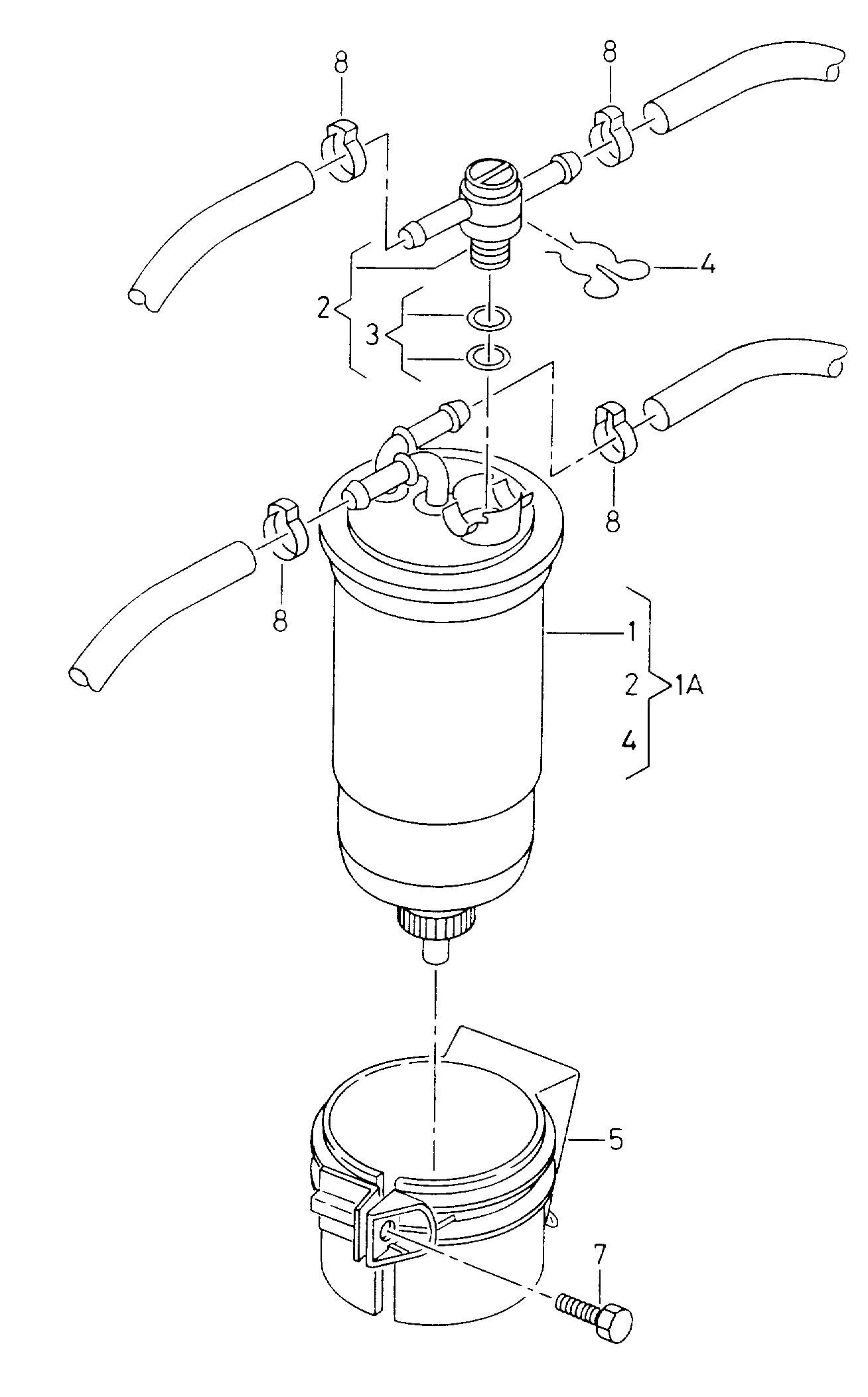 VAG 6K0127401G - Filtru combustibil allinparts.ro