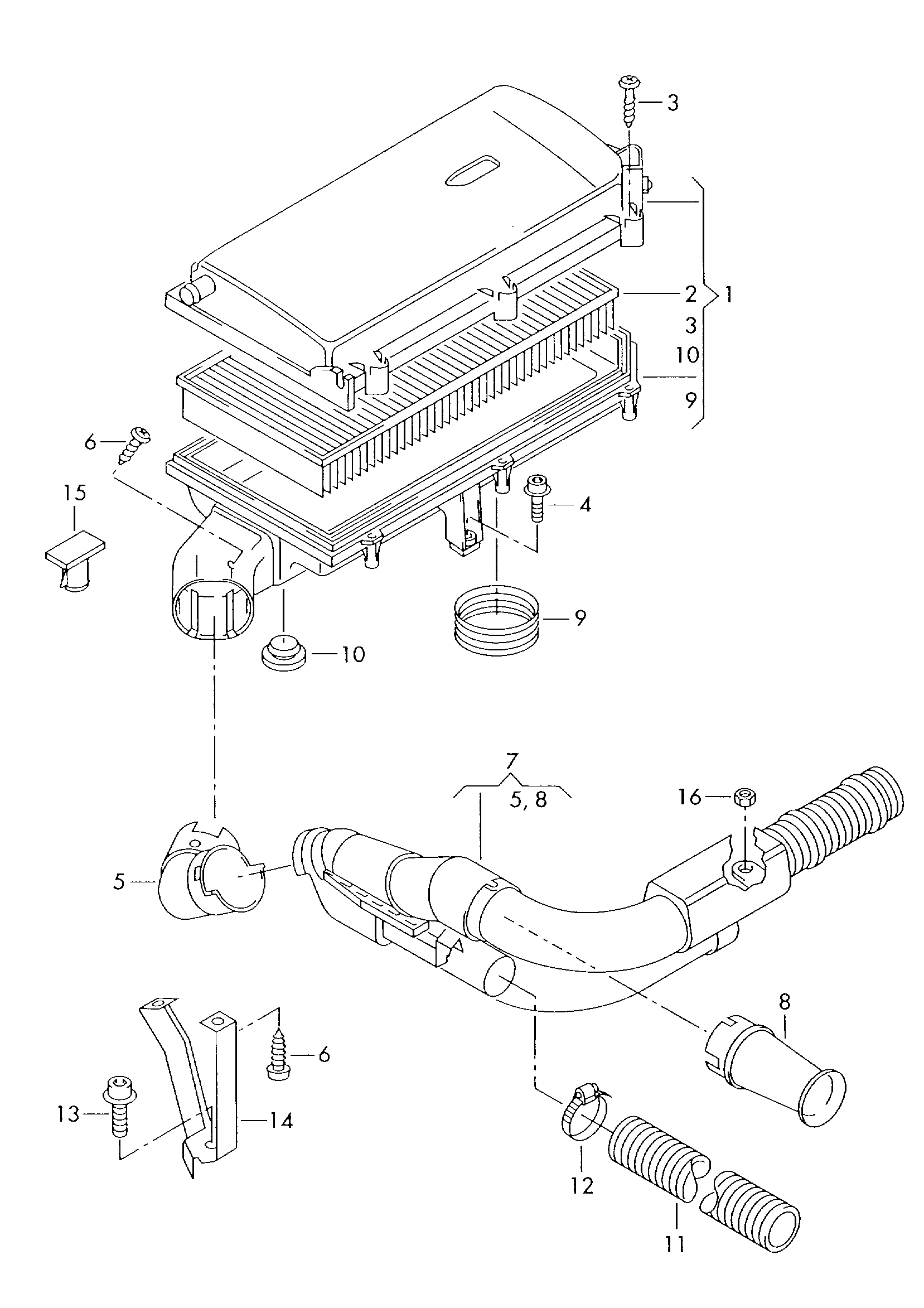 VAG 6K0129620C - Filtru aer allinparts.ro
