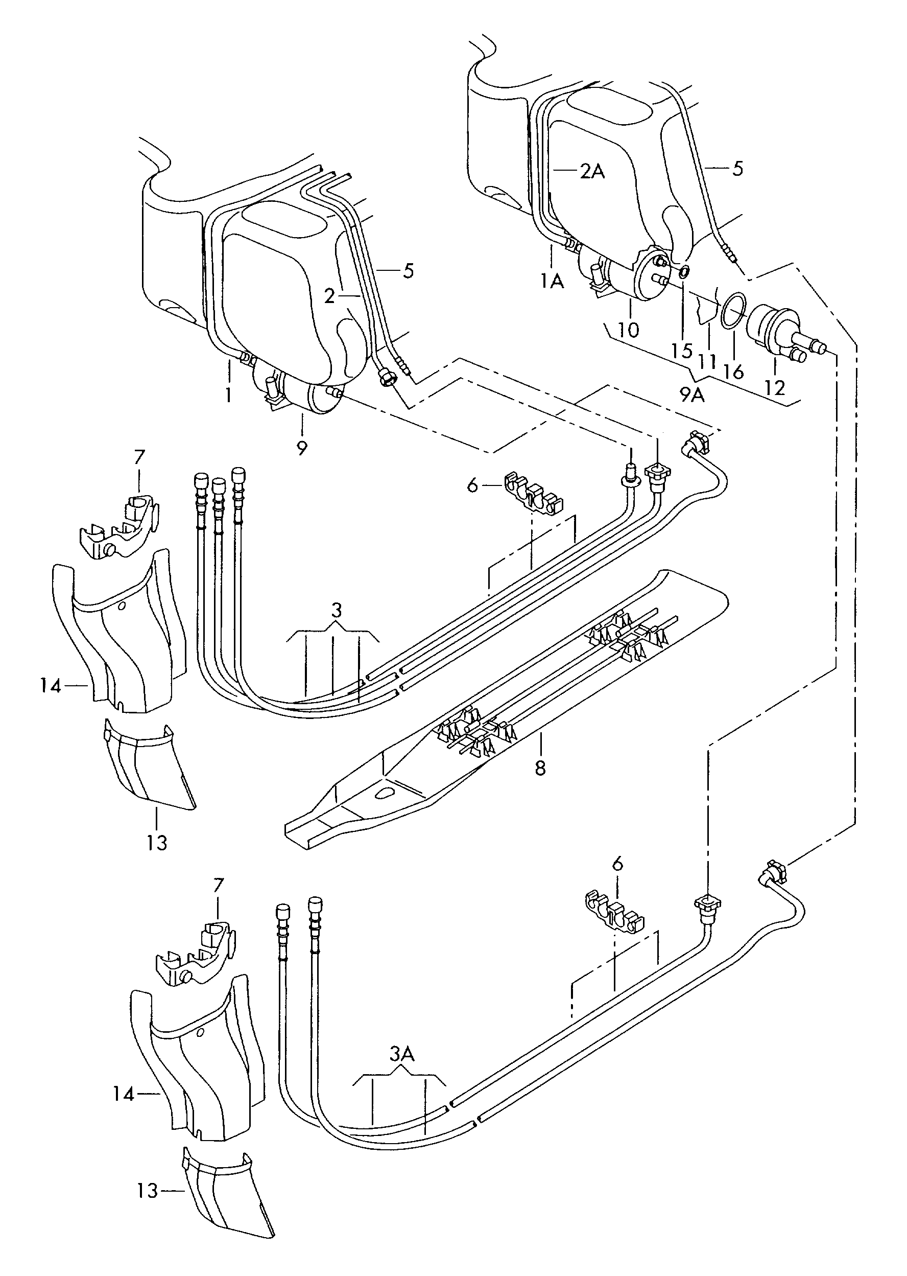 VAG 6X0201511B - Filtru combustibil allinparts.ro