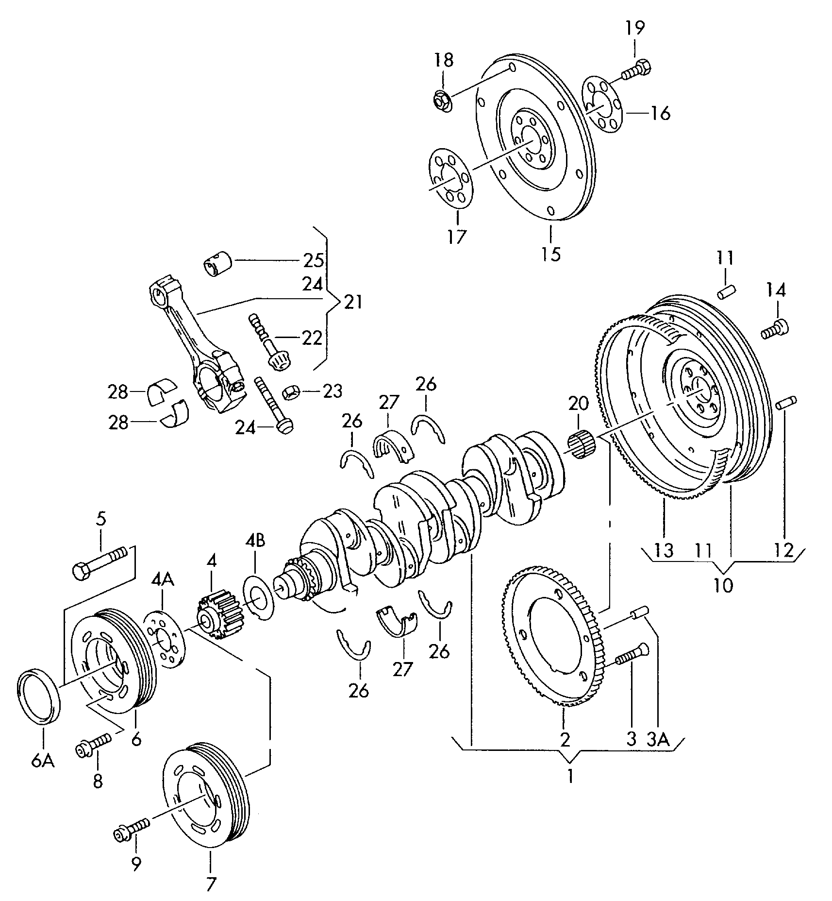 VAG 04L105243 - VAG 04L105243 - Fulie curea, arbore cotit allinparts.ro