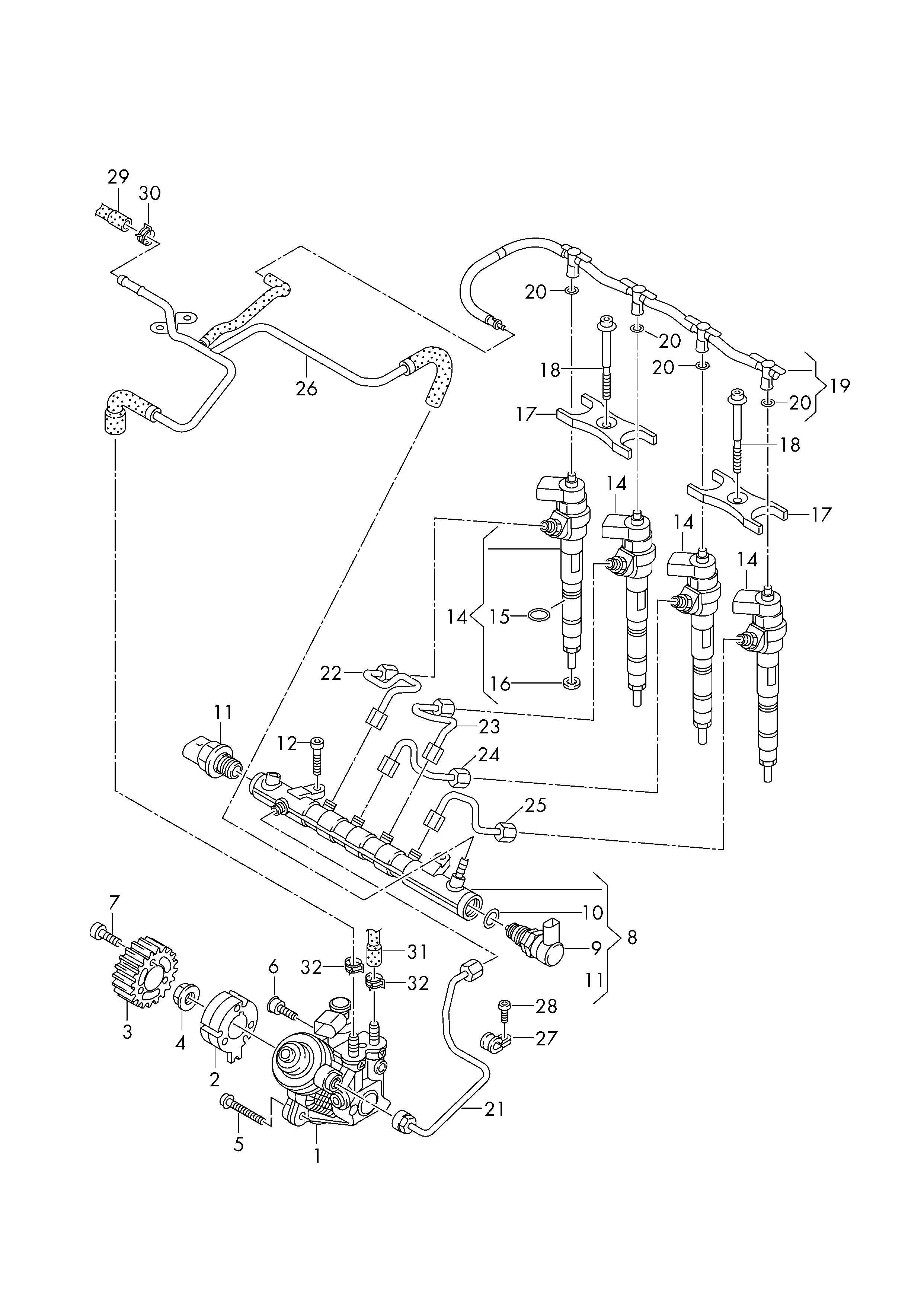 VAG 03L 130 755 D - Pompa de inalta presiune allinparts.ro
