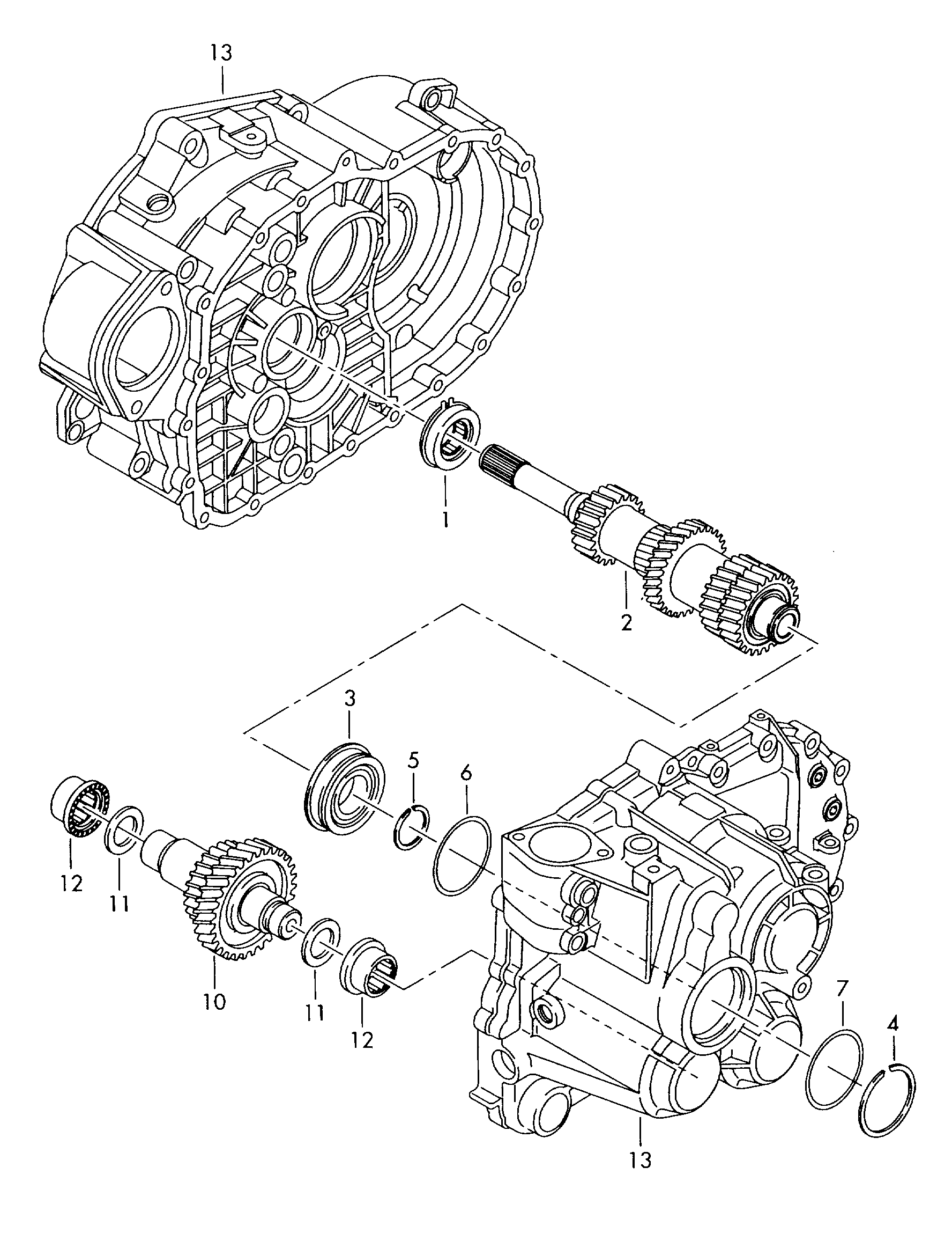 VAG 02M 311 235 J - Lagar, cutie de viteza allinparts.ro