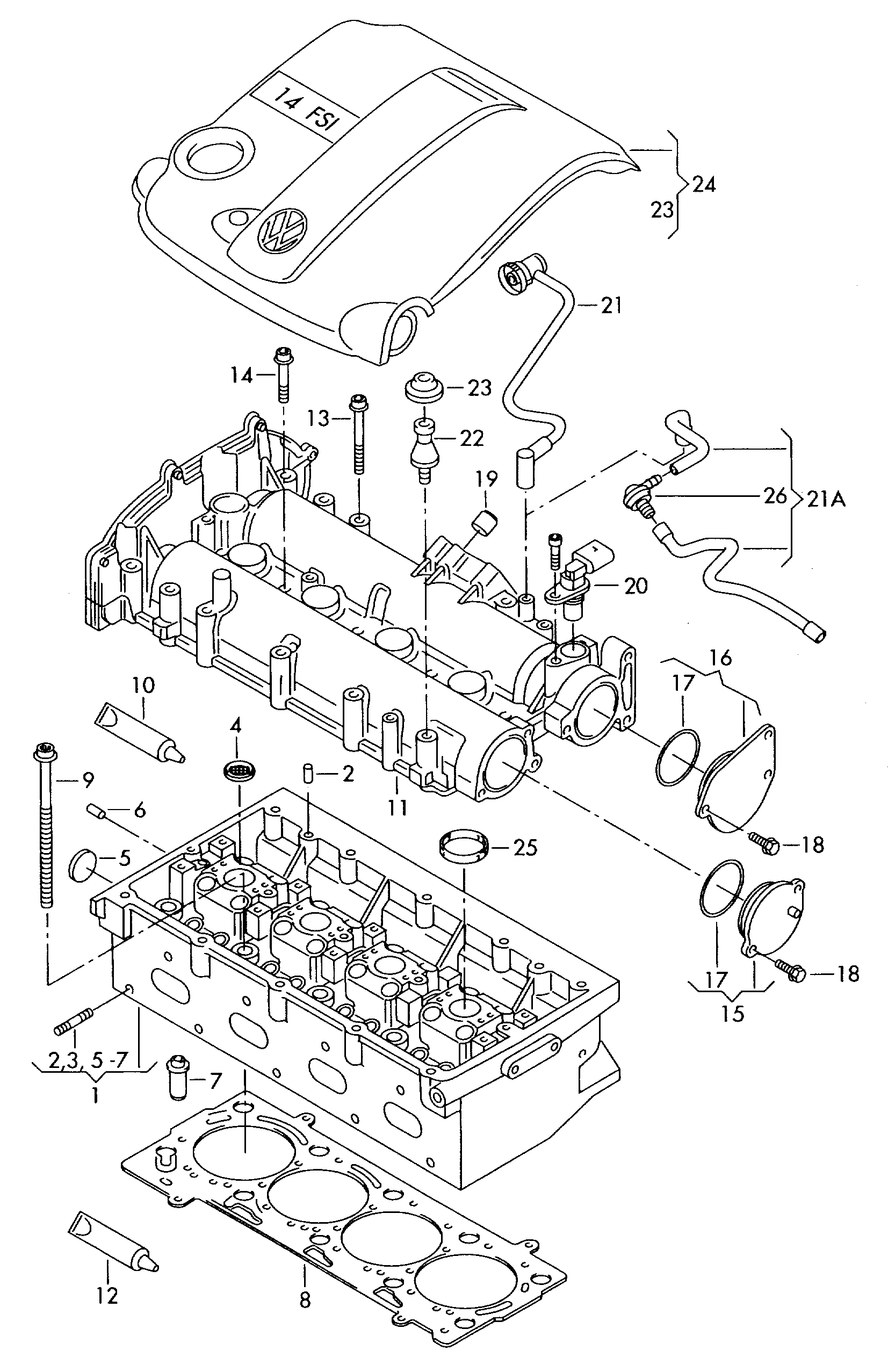 VAG D 188 003 A1 - Garnitura baie ulei allinparts.ro