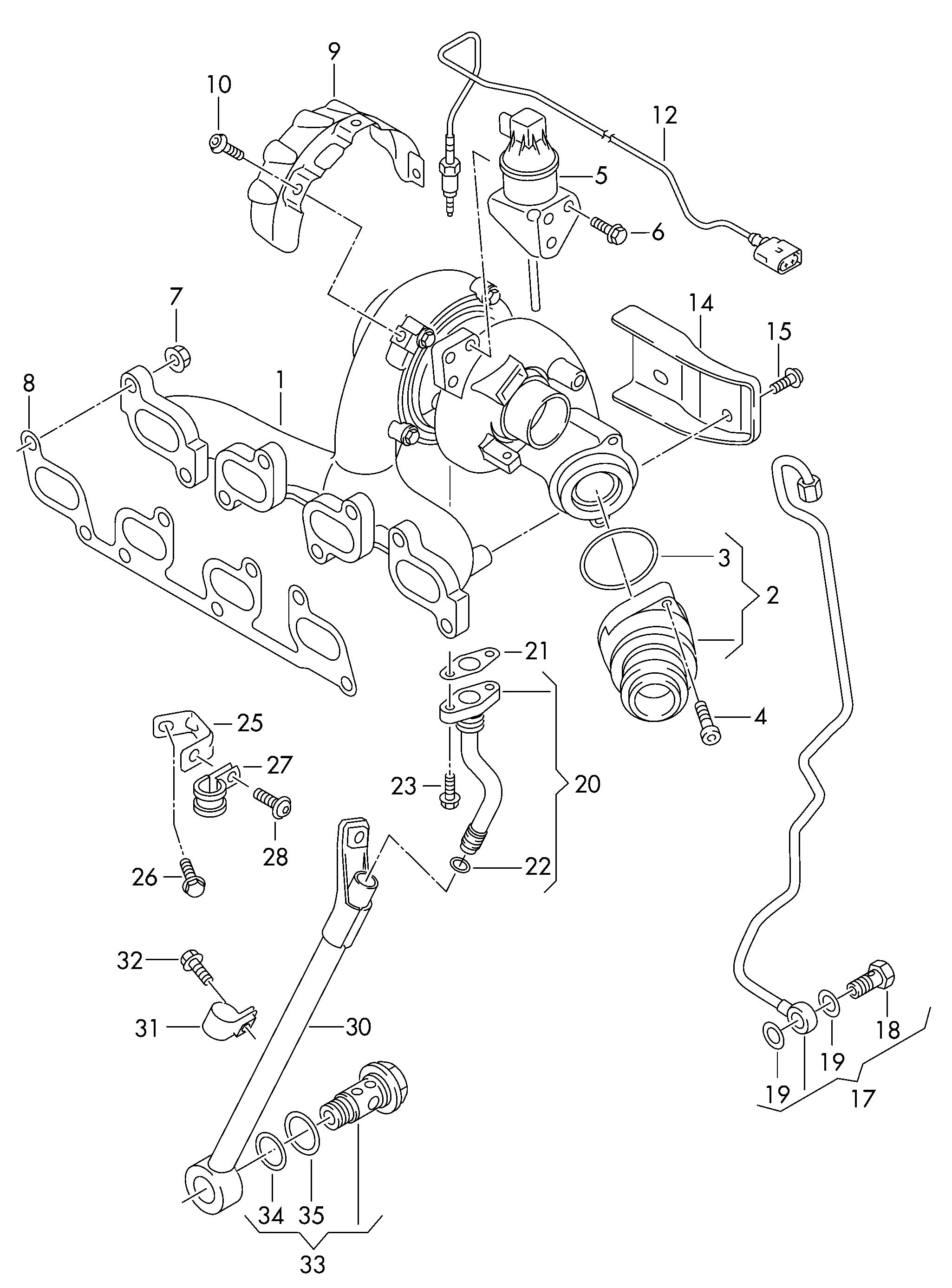 VAG 03L 253 056 D - Ansamblu miez turbo allinparts.ro