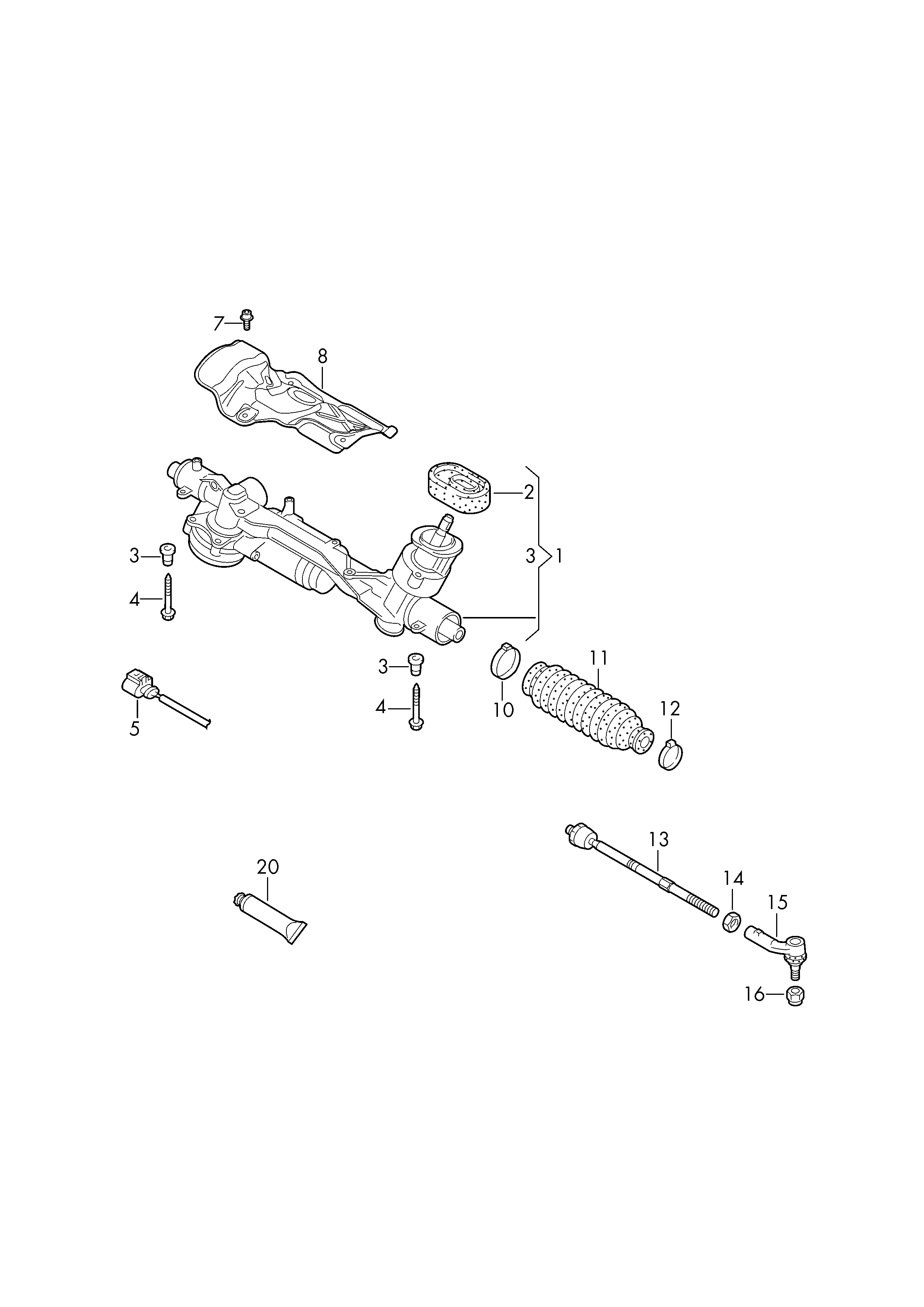 VAG 5Q1423062C - Caseta directie allinparts.ro
