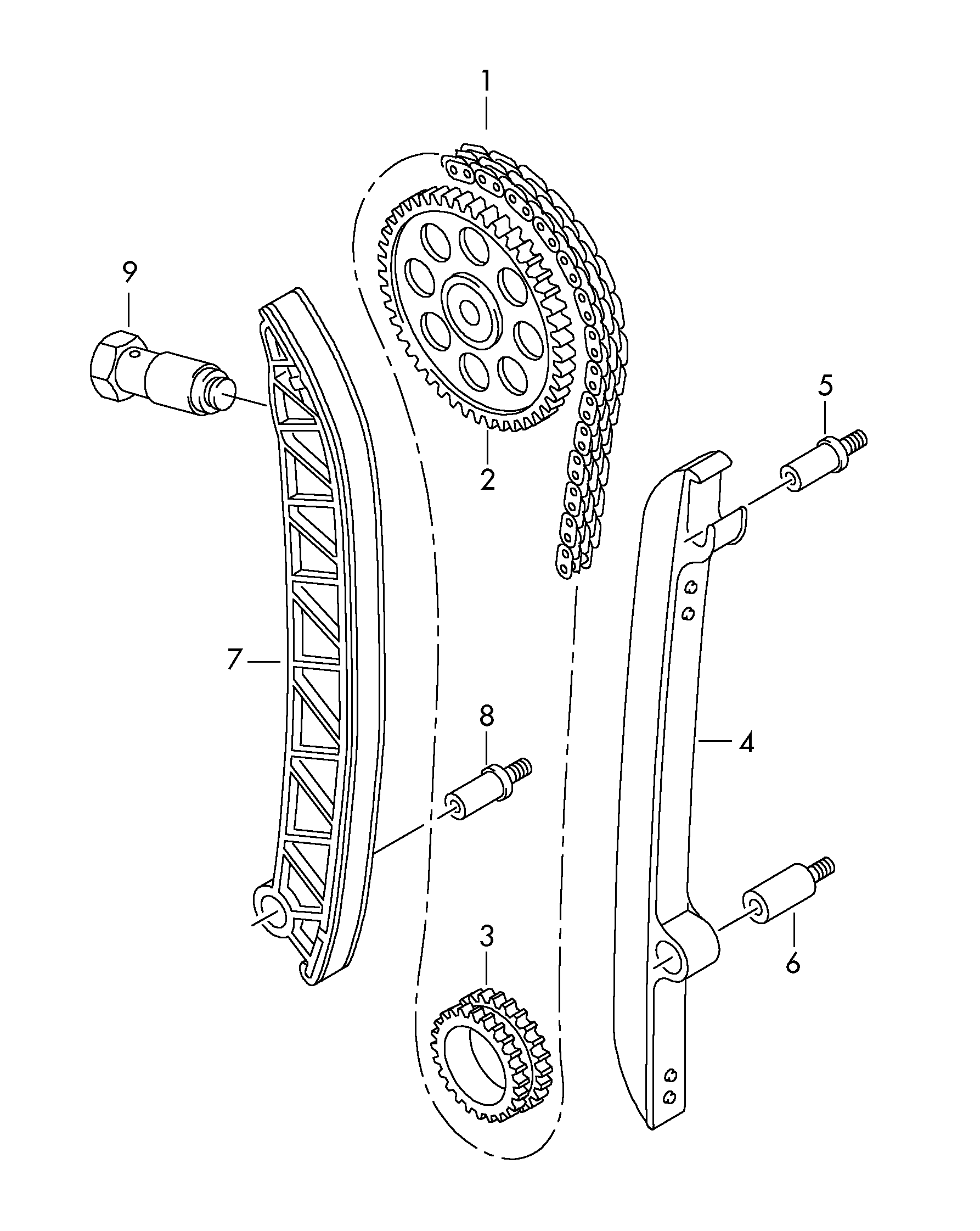VAG 03F109509F - VAG 03F109509F - Chit lant de distributie allinparts.ro